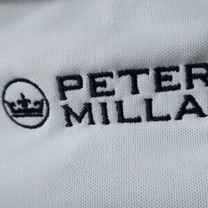 Peter Millar Summer Comfort White Stretch Polo (M) Soft!